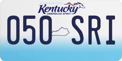 KY license plate 050SRI