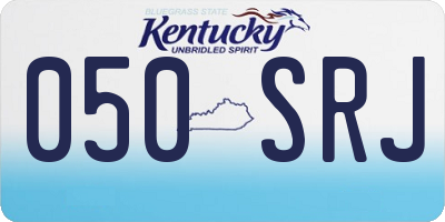 KY license plate 050SRJ