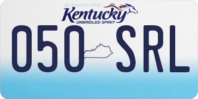 KY license plate 050SRL