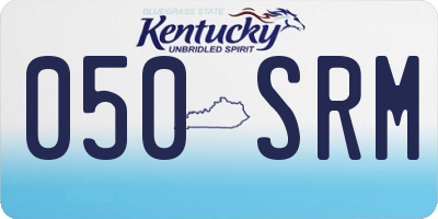 KY license plate 050SRM