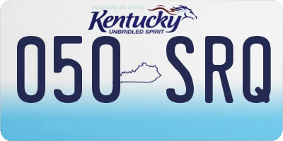 KY license plate 050SRQ
