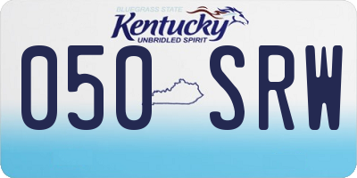 KY license plate 050SRW