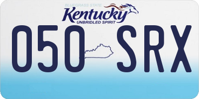 KY license plate 050SRX
