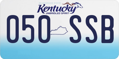 KY license plate 050SSB