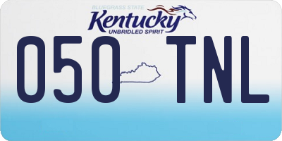 KY license plate 050TNL