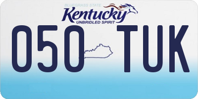 KY license plate 050TUK