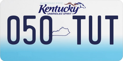 KY license plate 050TUT