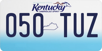 KY license plate 050TUZ