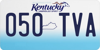 KY license plate 050TVA