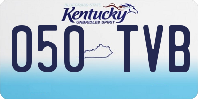 KY license plate 050TVB