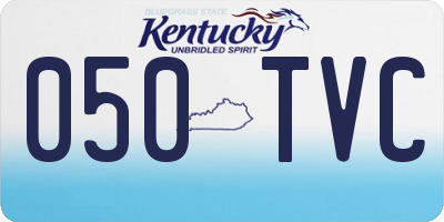 KY license plate 050TVC