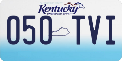 KY license plate 050TVI