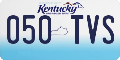 KY license plate 050TVS