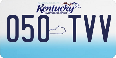 KY license plate 050TVV