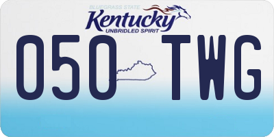 KY license plate 050TWG