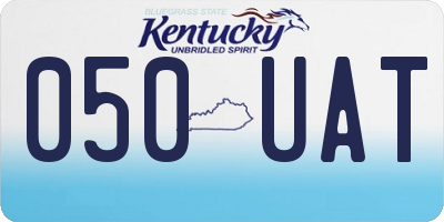KY license plate 050UAT