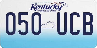 KY license plate 050UCB