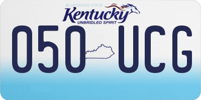 KY license plate 050UCG
