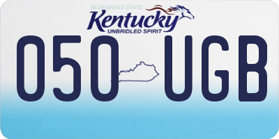 KY license plate 050UGB
