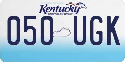 KY license plate 050UGK