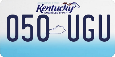 KY license plate 050UGU