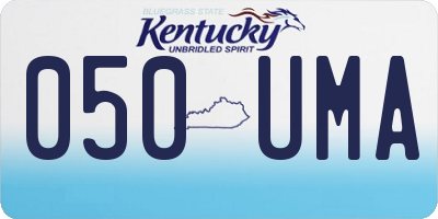 KY license plate 050UMA