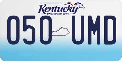 KY license plate 050UMD