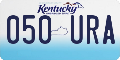 KY license plate 050URA