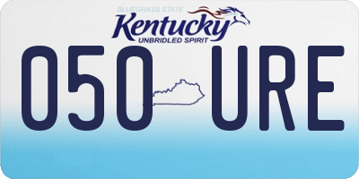 KY license plate 050URE