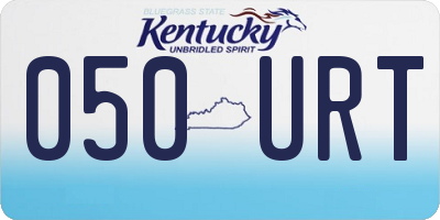 KY license plate 050URT