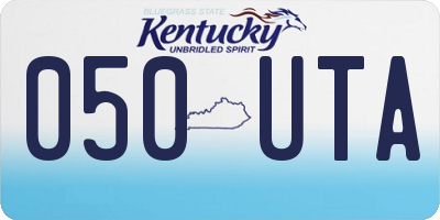 KY license plate 050UTA