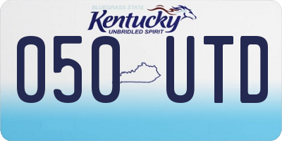 KY license plate 050UTD