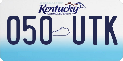 KY license plate 050UTK