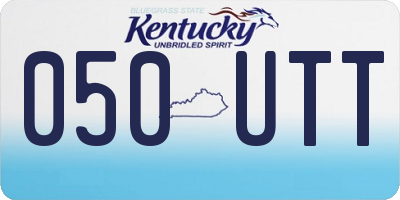 KY license plate 050UTT