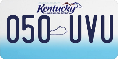 KY license plate 050UVU
