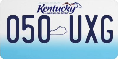 KY license plate 050UXG