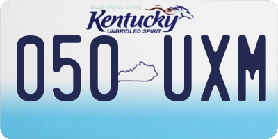 KY license plate 050UXM