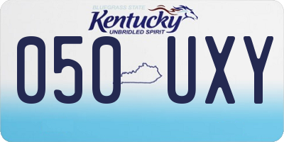 KY license plate 050UXY