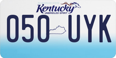 KY license plate 050UYK