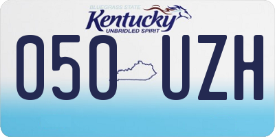 KY license plate 050UZH