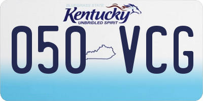 KY license plate 050VCG