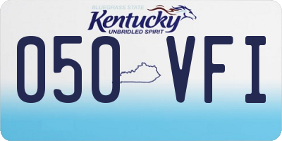 KY license plate 050VFI