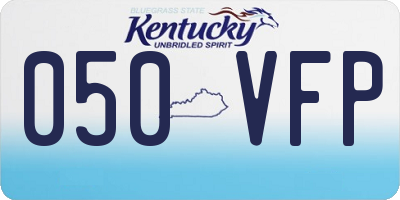 KY license plate 050VFP