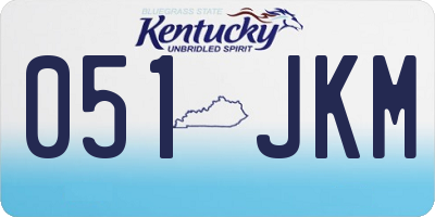 KY license plate 051JKM