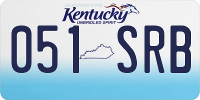 KY license plate 051SRB