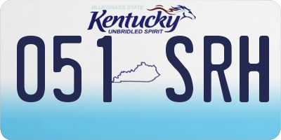 KY license plate 051SRH
