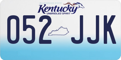 KY license plate 052JJK
