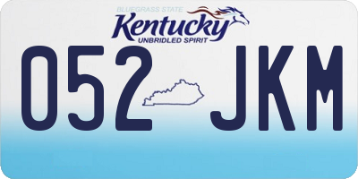 KY license plate 052JKM