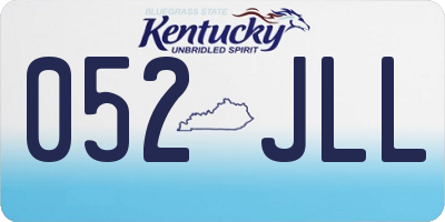 KY license plate 052JLL