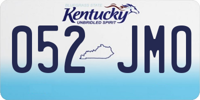 KY license plate 052JMO